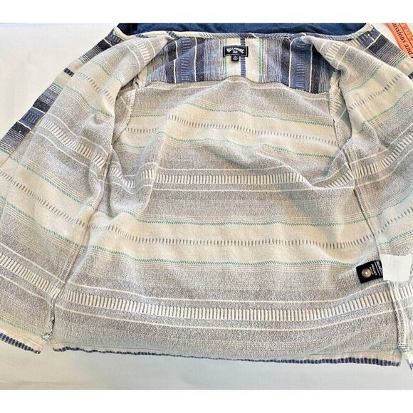 Billabong Blue and Cream Striped Sweatshirt - Picture 12 of 12